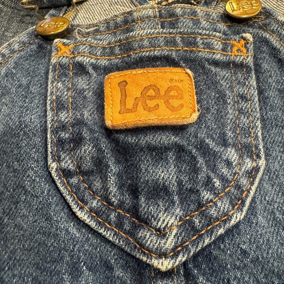 Lee Baby Blue Overalls Size 18 Month Union Made Made in USA 80s - Picture 7 of 7